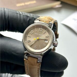 Louis Vuitton Tambour Q12120 Authentic Ladies’ 28mm Swiss-Made Luxury Watch